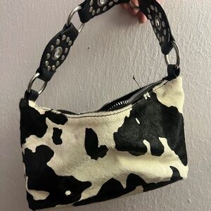 Urban Outfitters Faux Cow Hyde Shoulder Bag